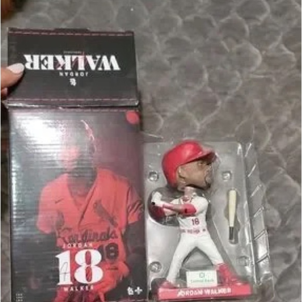 Jordan Walker Red & White Baseball Bobblehead - #18